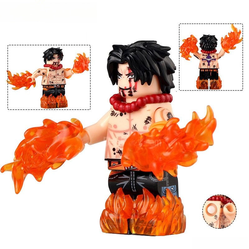 Portgas D Ace from ONE PIECE Anime Lego Minifigures custom toys 6