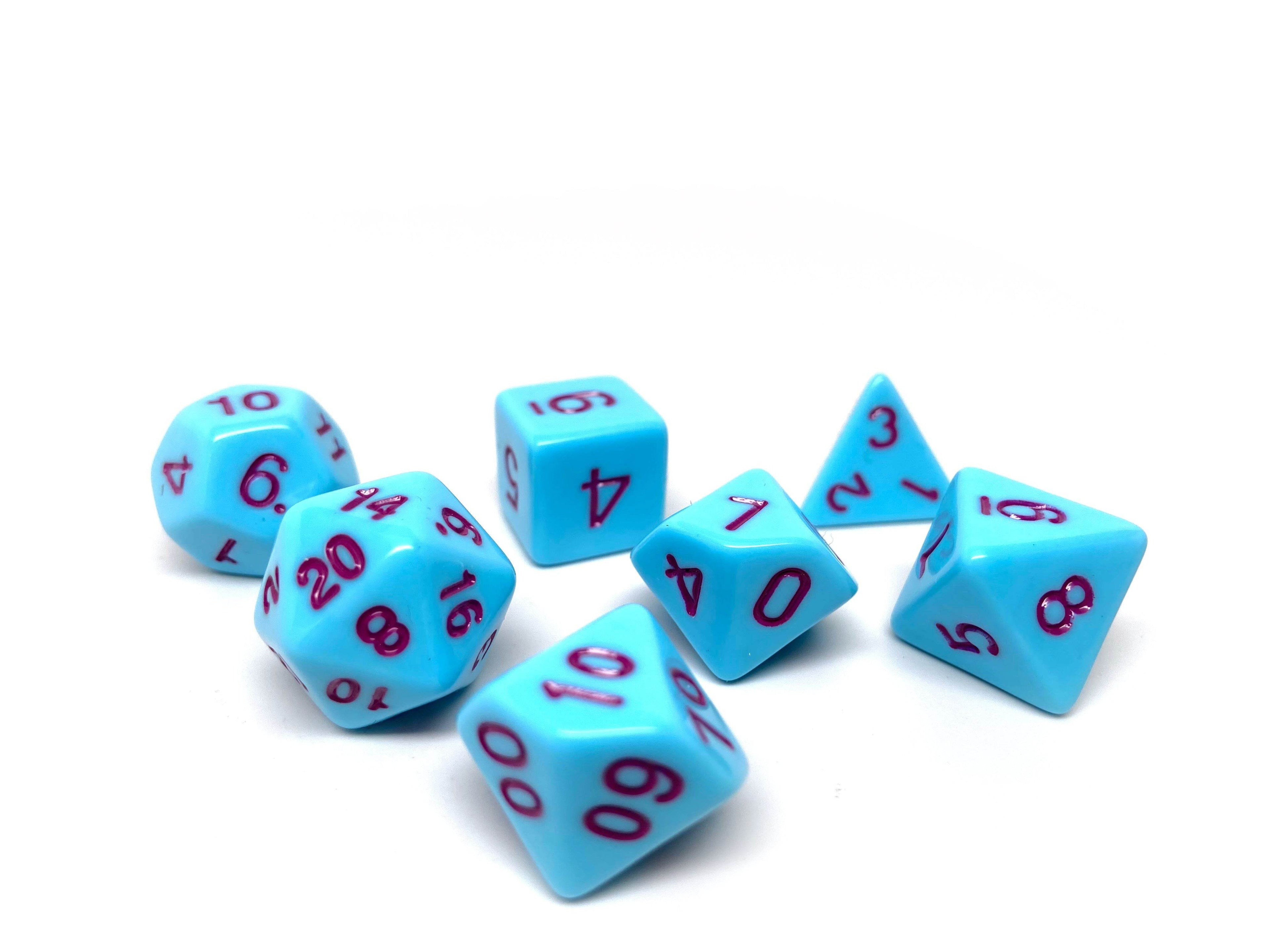 Powder Blue Opaque - 7 Piece Set - Role-Players