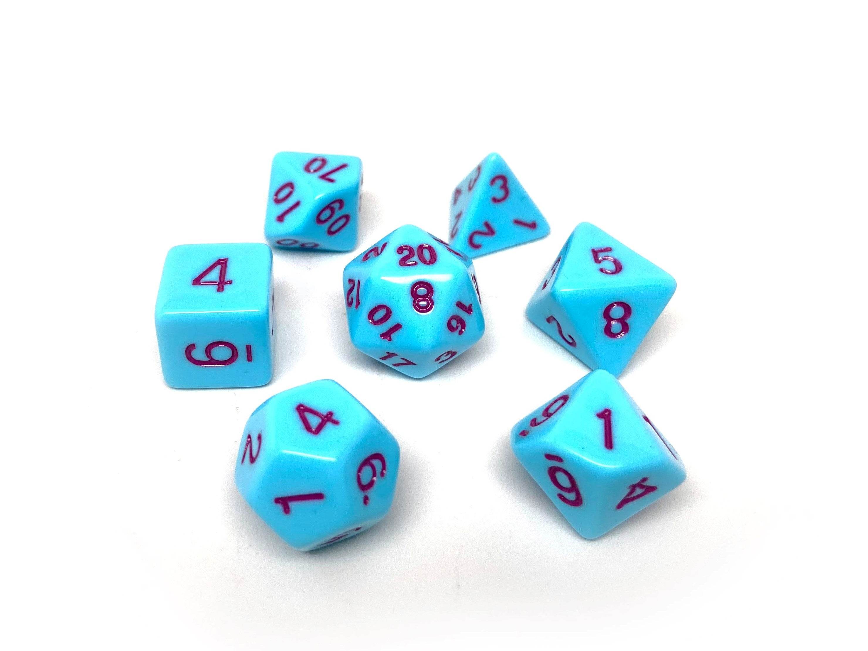 Powder Blue Opaque - 7 Piece Set - Role-Players