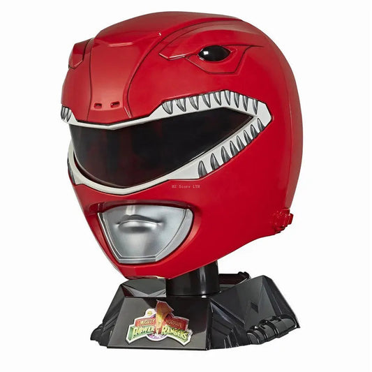 Power Rangers Red Ranger Helmet with Display Stand