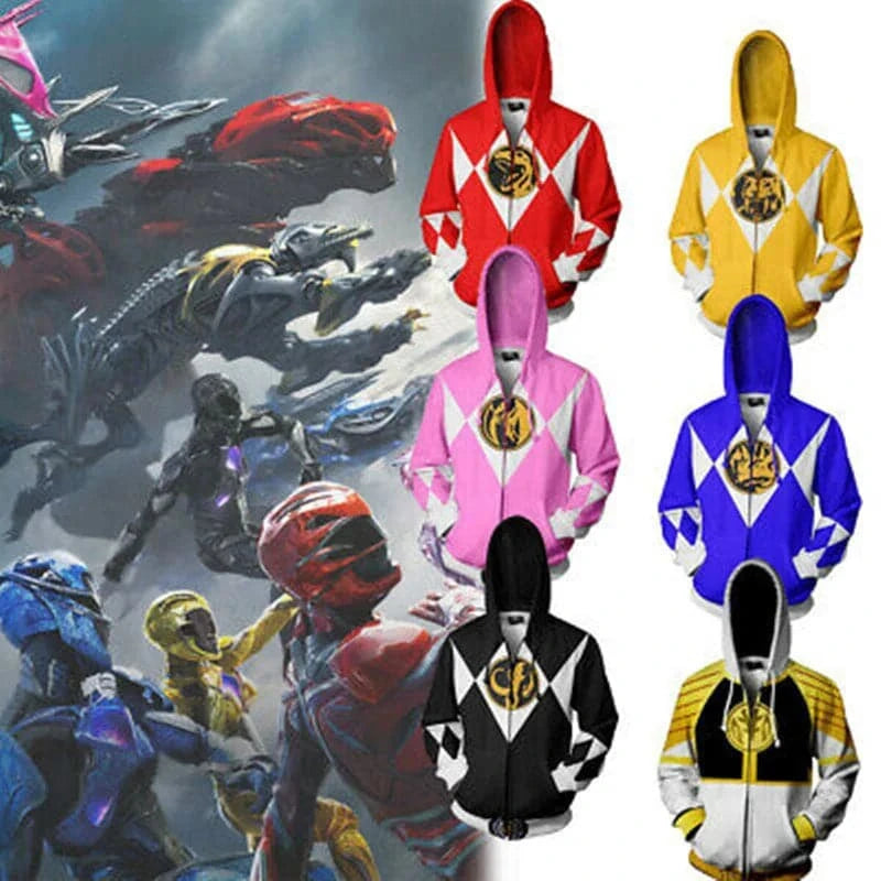 Power Samurai Sentai Shinkenger Rangers Costume Superhero Cosplay Halloween Carnival Birthday Party hoodie