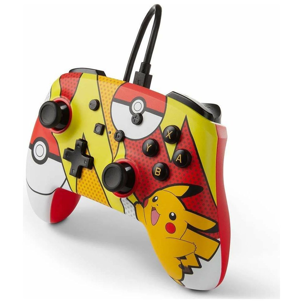 PowerA Enhanced Wired Controller for Nintendo Switch- Pikachu Pop Art