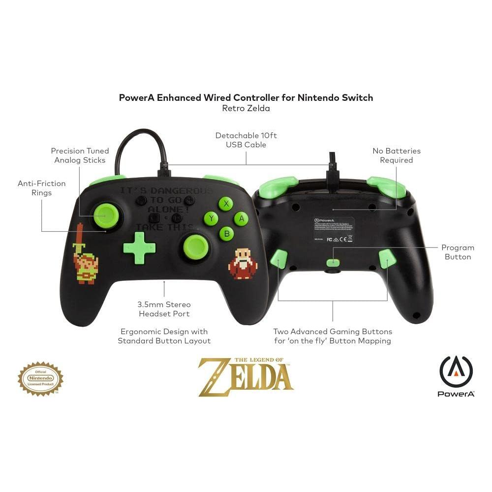 PowerA Enhanced Wired Controller for Nintendo Switch- The Legend of Zelda