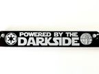 Powered By The Darkside Billet Aluminum License Plate Frame