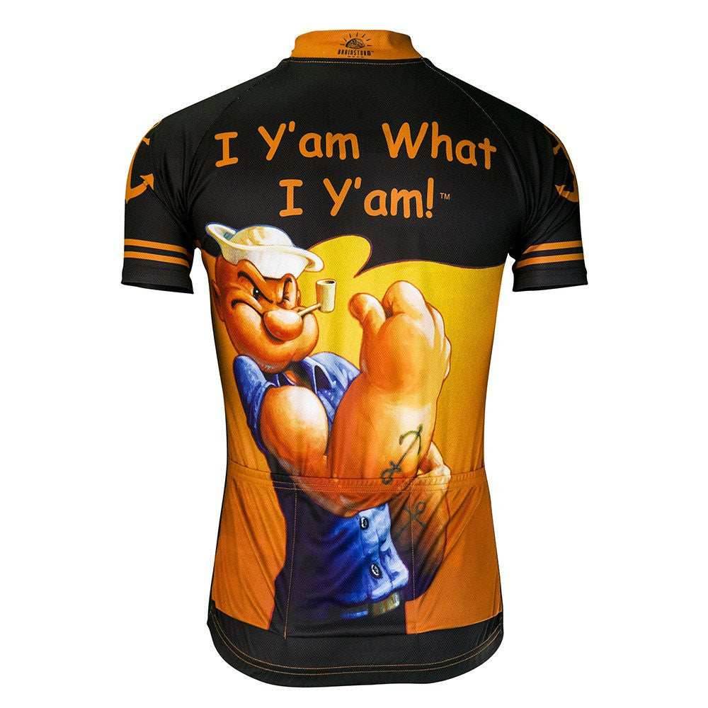 Popeye I Y'am What I Y'am Men's Cycling Jersey (S, M) - Small