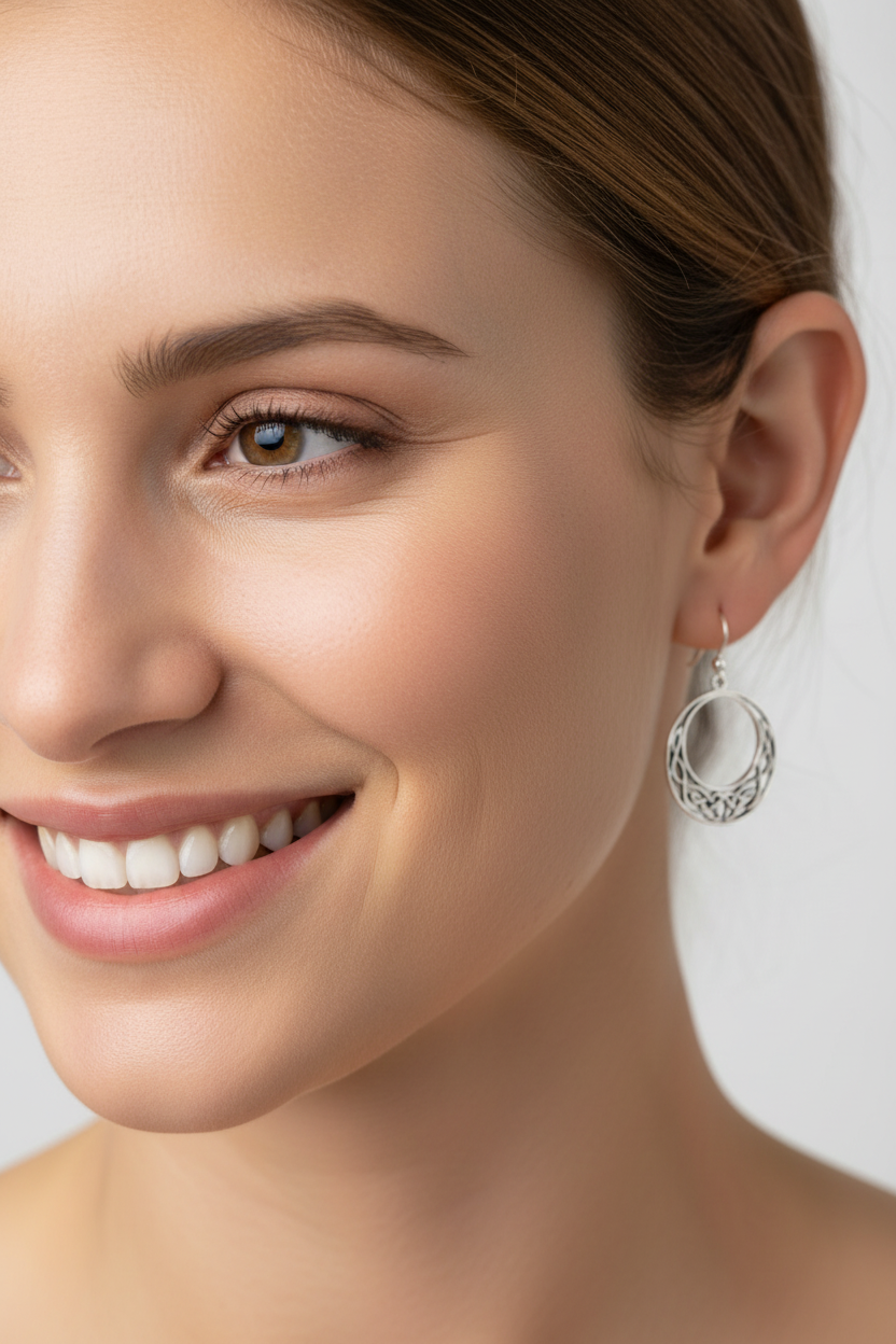 Celtic Knot Hoop Earrings