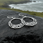 Celtic Knot Hoop Earrings