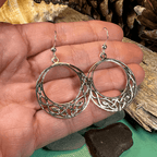 Celtic Knot Hoop Earrings - 
