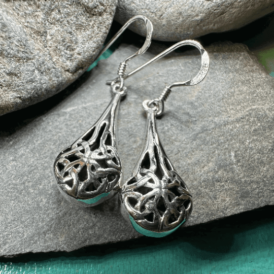 Celtic Raindrop Earrings - 