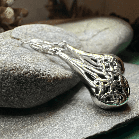 Celtic Raindrop Earrings - 