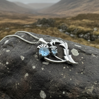 Lovely Dainty Thistle Necklace