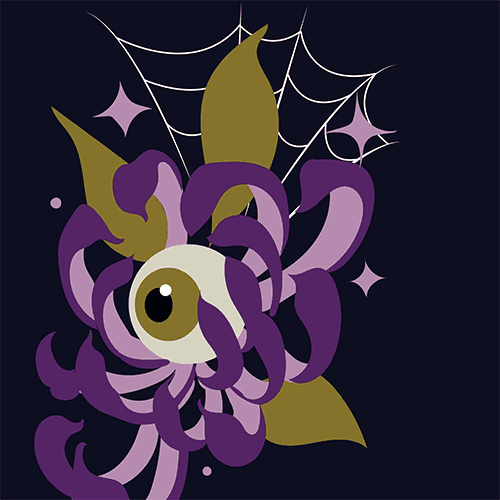 Arachnid's Bloom Crew Socks - 