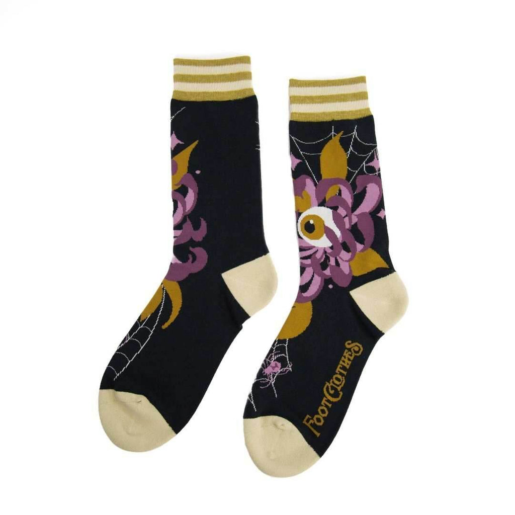 Arachnid's Bloom Crew Socks - 