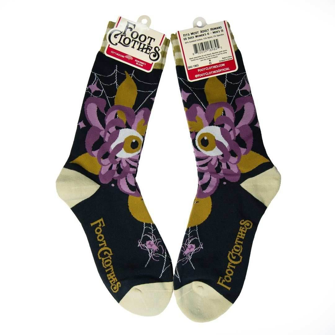 Arachnid's Bloom Crew Socks - 