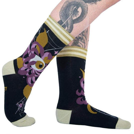 Arachnid's Bloom Crew Socks - 
