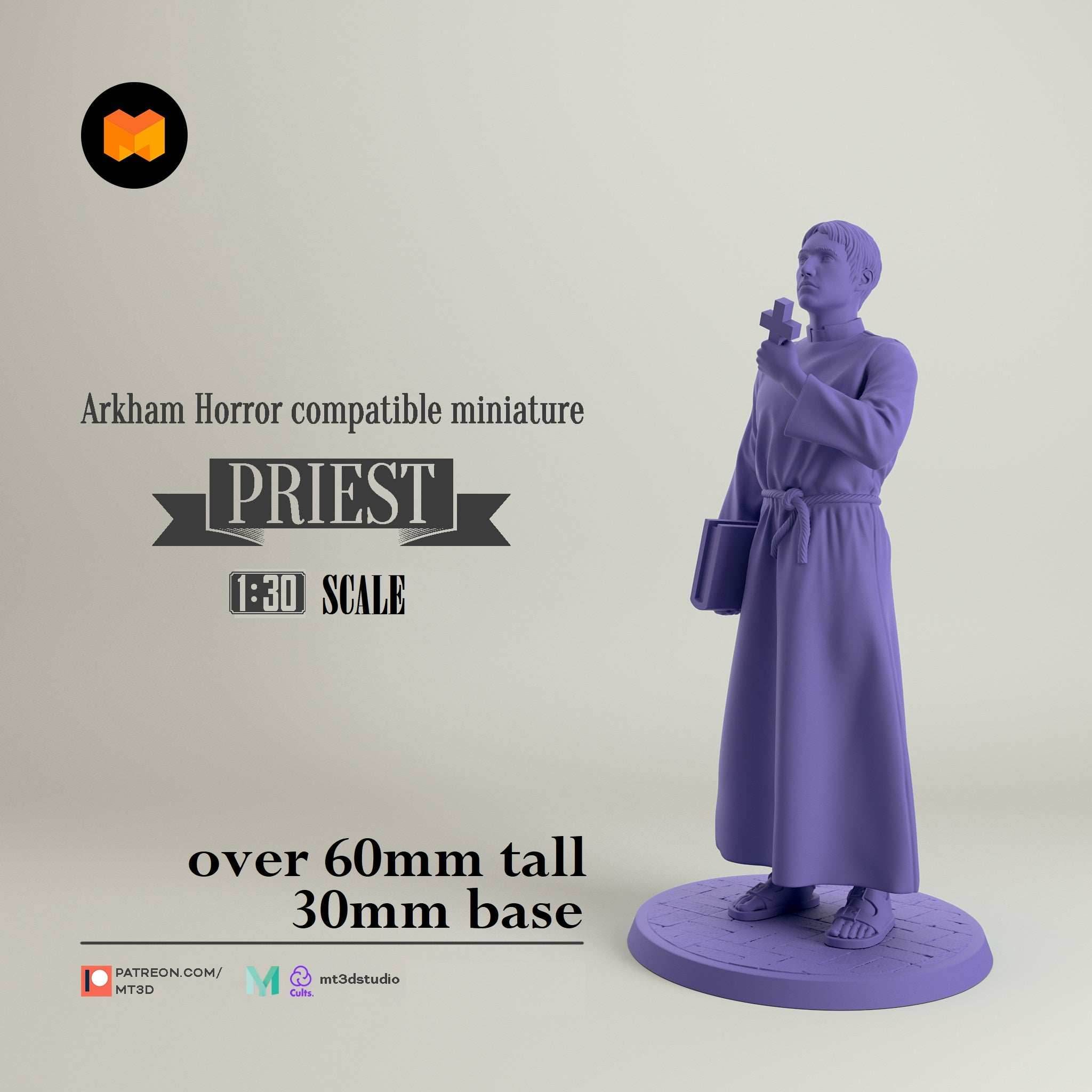 Arkham Compatible Investigator: The Priest (Father Mateo) - 