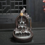 Lotus Cascade Incense Waterfall Backflow Incense Burner - 
