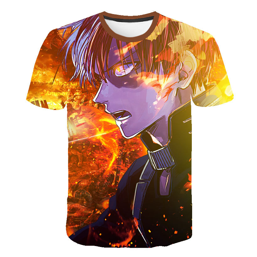 My Hero Academia in men's T-Shirt All Might 3D Printing tshirts Cosplay NUOVO Anime Short Sleeve Casual Top-1