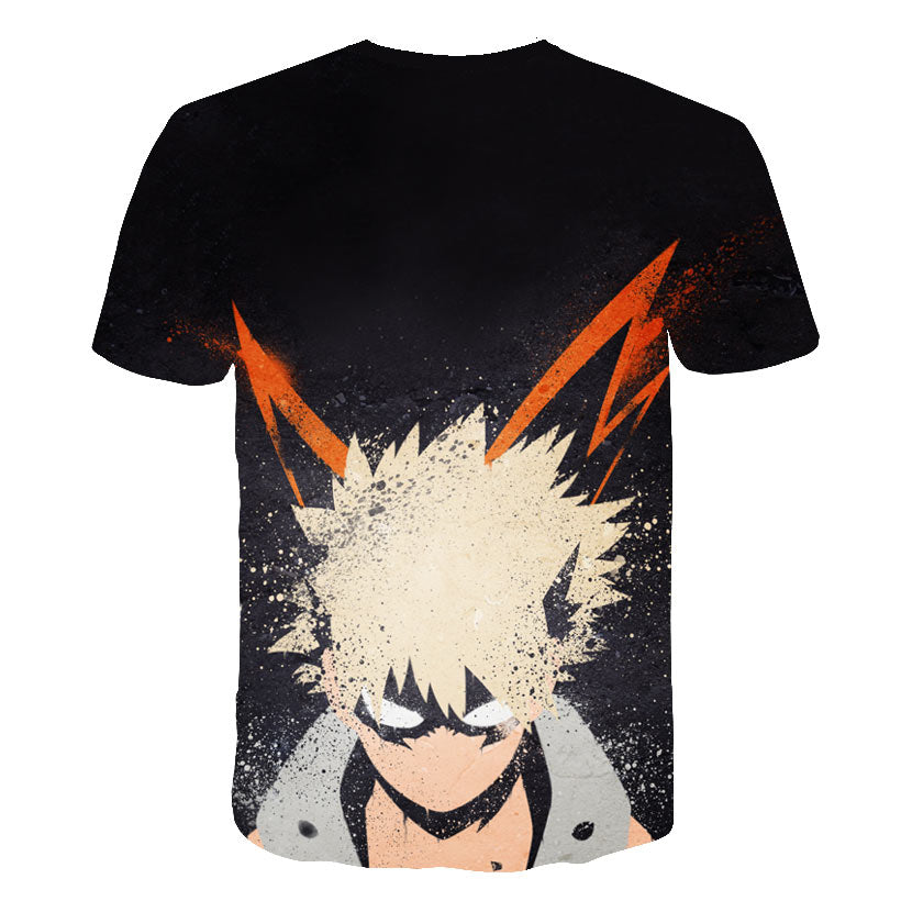 My Hero Academia in men's T-Shirt All Might 3D Printing tshirts Cosplay NUOVO Anime Short Sleeve Casual Top-3