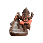 Ganesha Elephant Backflow Backflow Incense Burner - Golden