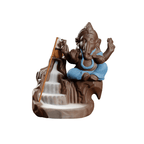 Ganesha Elephant Backflow Backflow Incense Burner - Golden