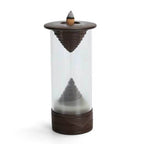Hourglass Backflow Enclosed Backflow Incense Burner - Brown