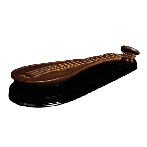 Handmade Pipa Incense Stick Holder - Brown