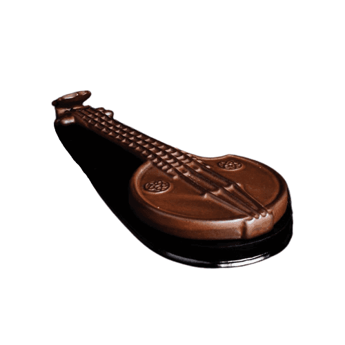 Handmade Lute Incense Stick Holder - Brown