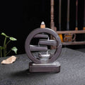Tata Round Backflow Incense Burner Waterfall - 
