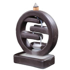 Tata Round Backflow Incense Burner Waterfall - 