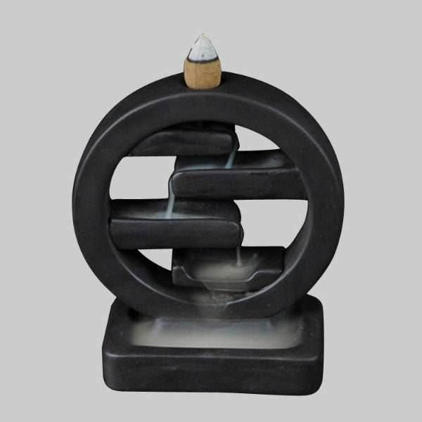 Tata Round Backflow Incense Burner Waterfall - 