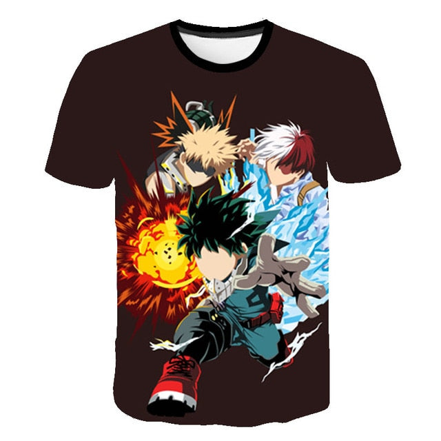 Summer High-Quality Unisex Boku No Hero T Shirt My Hero Academia Tees T-Shirt Tshirt Harajuku Yoh Asakura Midoriya Izuku T-shirt-18