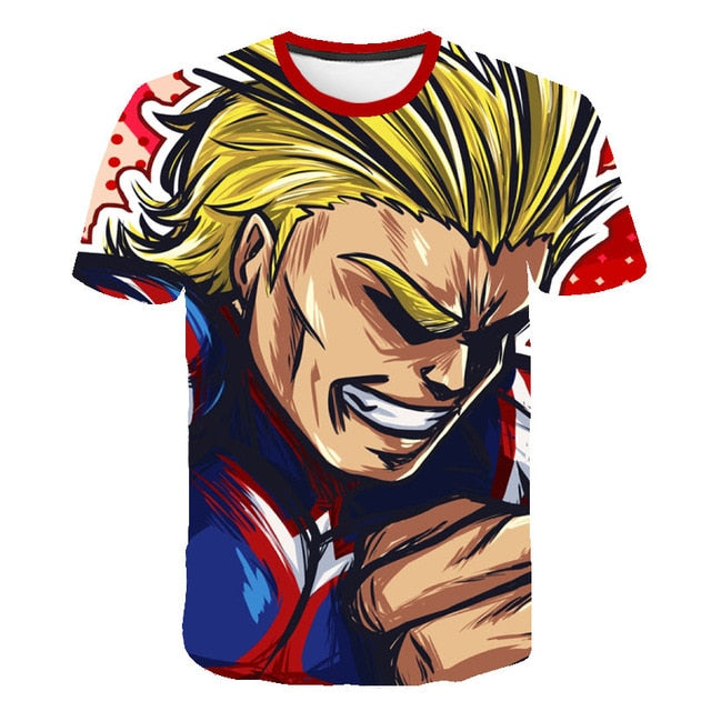 Summer High-Quality Unisex Boku No Hero T Shirt My Hero Academia Tees T-Shirt Tshirt Harajuku Yoh Asakura Midoriya Izuku T-shirt-15