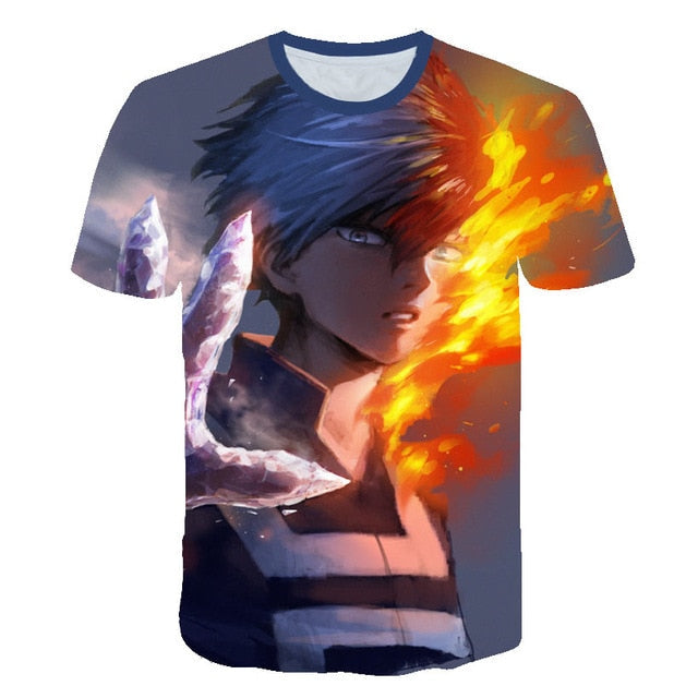 Summer High-Quality Unisex Boku No Hero T Shirt My Hero Academia Tees T-Shirt Tshirt Harajuku Yoh Asakura Midoriya Izuku T-shirt-12