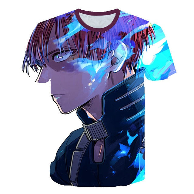 My Hero Academia in men's T-Shirt All Might 3D Printing tshirts Cosplay NUOVO Anime Short Sleeve Casual Top-8