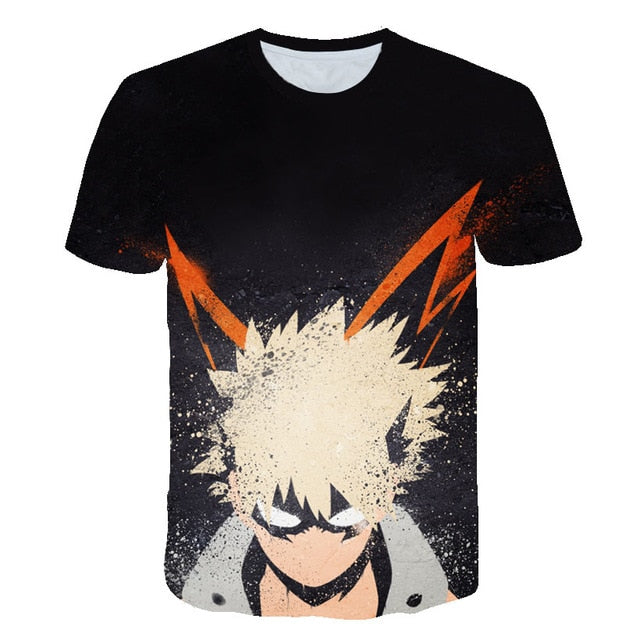 My Hero Academia in men's T-Shirt All Might 3D Printing tshirts Cosplay NUOVO Anime Short Sleeve Casual Top-9