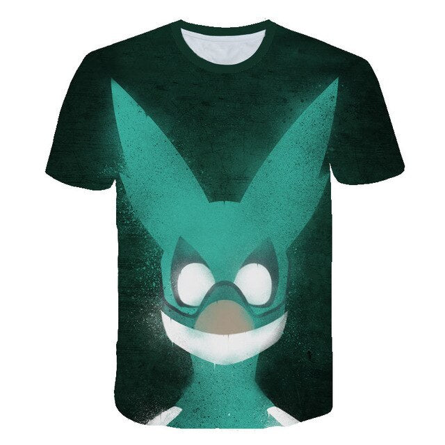 My Hero Academia in men's T-Shirt All Might 3D Printing tshirts Cosplay NUOVO Anime Short Sleeve Casual Top-10