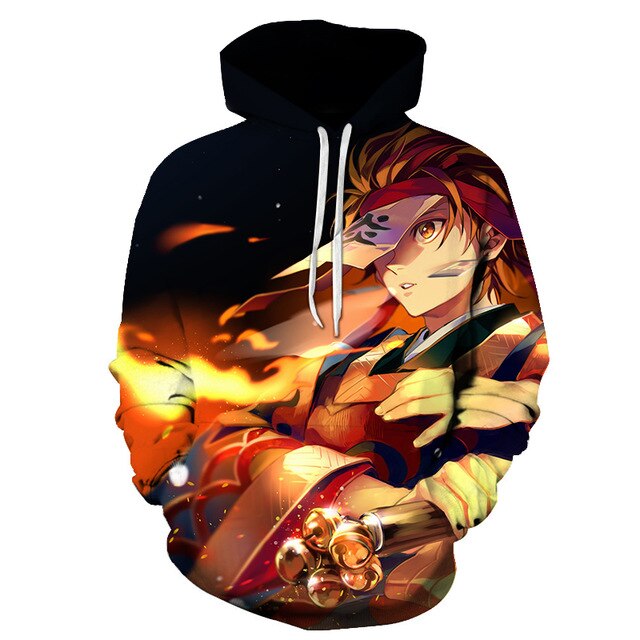 Men Women Anime Demon Slayer: Kimetsu no Yaiba Hoodie Cosplay Costume Sweatshirts Unisex Cartoon Pullover Autumn Casual Clothing-9