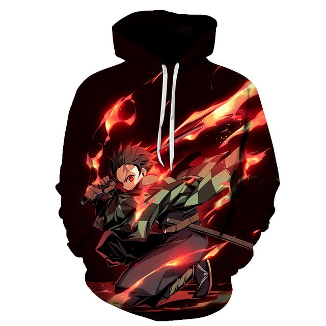 Men Women Anime Demon Slayer: Kimetsu no Yaiba Hoodie Cosplay Costume Sweatshirts Unisex Cartoon Pullover Autumn Casual Clothing-10