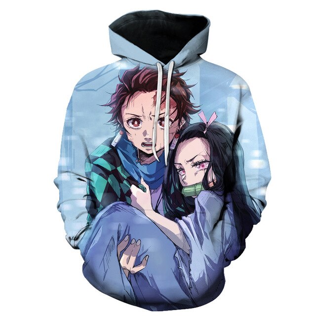 Men Women Anime Demon Slayer: Kimetsu no Yaiba Hoodie Cosplay Costume Sweatshirts Unisex Cartoon Pullover Autumn Casual Clothing-7