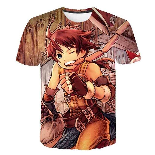 Japanese Game Final Fantasy Anime 3D T Shirt Men/Women Harajuku T-shirt Satanist Moive Graphic Tees men Tshirt Streetwear Top-8