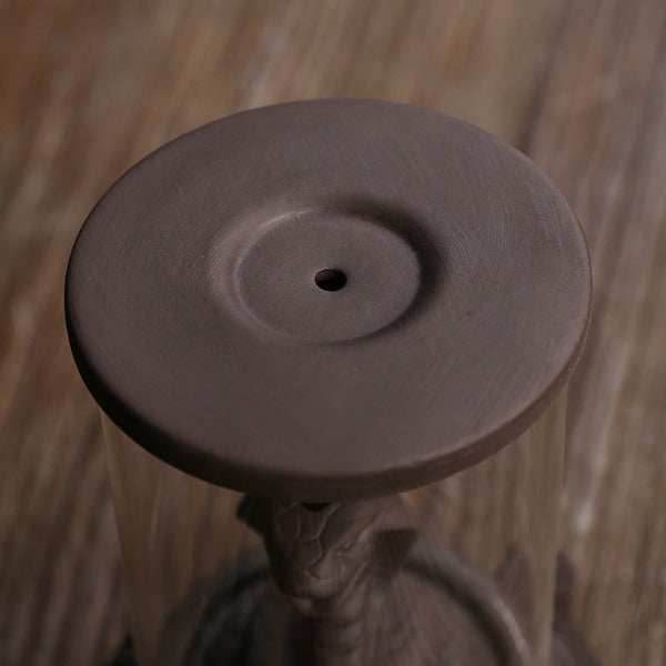Turtle Windproof Backflow Incense Burner With Snake Inside - 