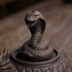 Turtle Windproof Backflow Incense Burner With Snake Inside - 
