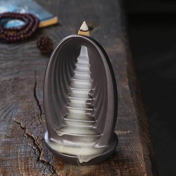 Cascading Backflow Waterfall Incense Burner - 