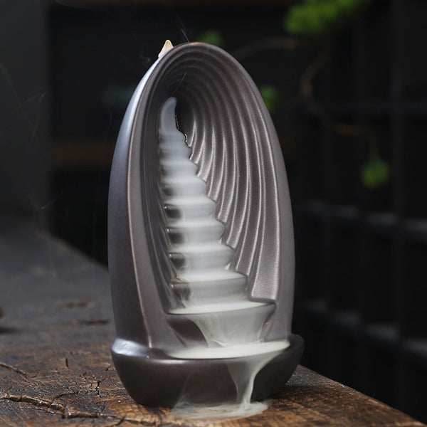 Cascading Backflow Waterfall Incense Burner - 