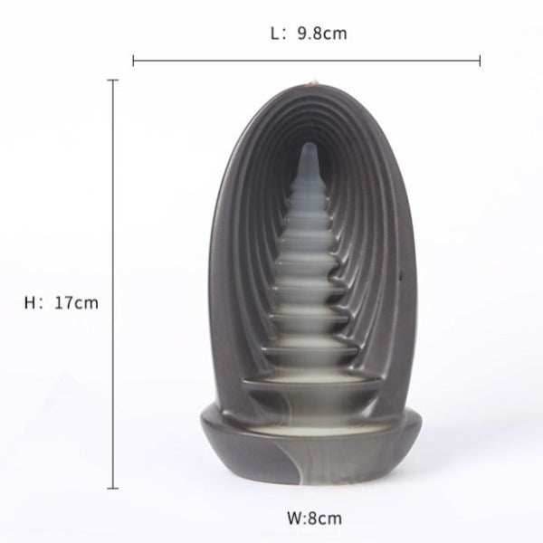 Cascading Backflow Waterfall Incense Burner - 