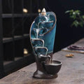 SpaceKeeper Waterfall Backflow Incense Burner - Blue
