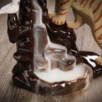 Bengal Tiger Backflow Incense Burner - Brown