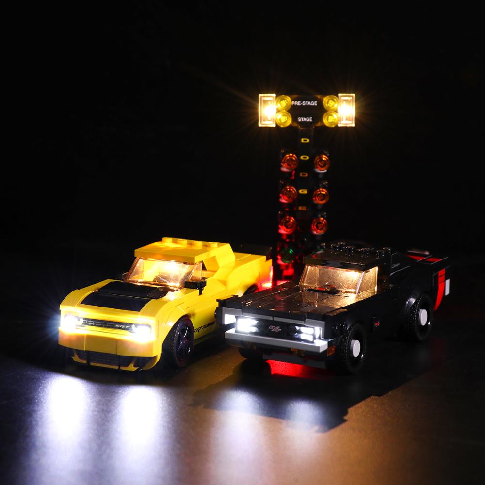 LEGO Dodge Challenger SRT Demon Charger R/T #75893 Light Kit
