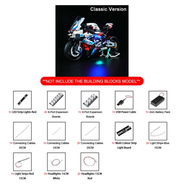 LEGO Technic™ Motorcycle M1000 #42130 Light Kit
